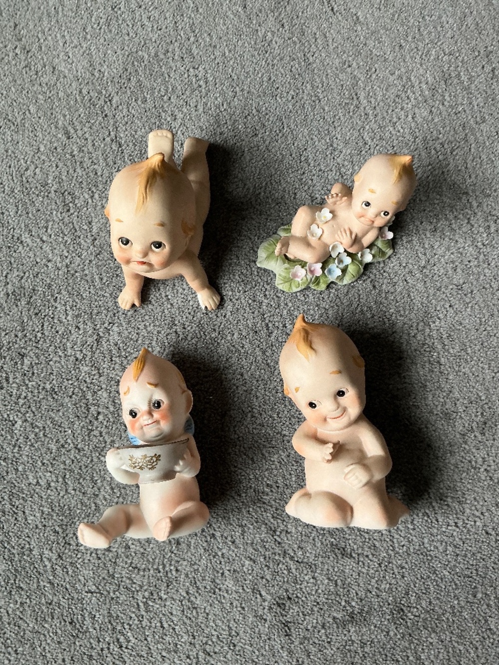 Vintage Lefton Kewpie figurines set of 4